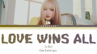 LIZ IVE ‘Love Wins All’ Original Iu Lyrics Colorcoded Lyrics [upl. by Asilram]