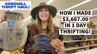 THRIFTING FOR RESALE How I Made 366700 Profit In 1 Day Thrifting HERES WHAT TO LOOK FOR [upl. by Htiekel]