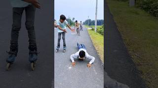 Skating unexpected public reactions😱😭skatersinline skatesskateboardingshortsyt shorts [upl. by Nomad]