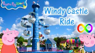 Peppa Pig World  Windy Castle Ride  Paultons Park [upl. by Yerag]