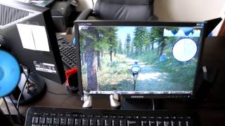 Tacx Genius Review Virtual Reality Forest Example [upl. by Dickman735]