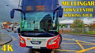 Mullingar Town Centre Ireland 4K Walking Tour October 2023 [upl. by Yeclek539]