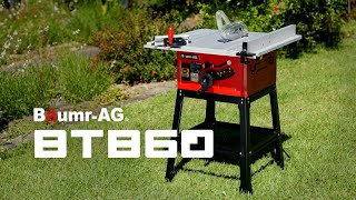 BaumrAG BTB60 10quot Electric Table Saw [upl. by Antrim451]