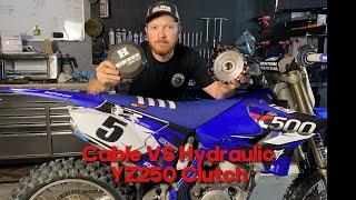 Hinson Clutch install YZ250 How to in install Magura conversion kit [upl. by Nawek]