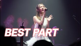 Fancam Best Part  Cover by Nene 郑乃馨 Shanghai tour 2023 [upl. by Neerahs]