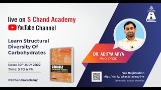 LIVE Session  Structural Diversity of Carbohydrates by Dr Aditya Arya  S Chand Academy [upl. by Enair]