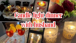 Vlog 31  How I Arranged a Romantic Candlelight Dinner for My Husband [upl. by Schach]