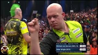 A CLASSIC  Peter Wright vs Michael Van Gerwen  German Darts Championship 2024 [upl. by Junius271]