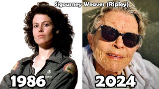 Aliens 1986 ★ Cast Then and Now 2024  Alien Romulus 2024 [upl. by Nobell]