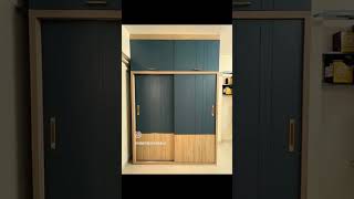 quotSleek and functional plywood sliding wardrobe with smoothgliding doors Spacious storage [upl. by Norreg]