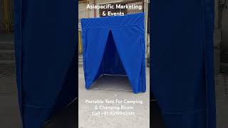 Portable Tent Setup For EventsCamping Changing Room Shelters Call us For buyrent 91 9319945141 [upl. by Anauqed]