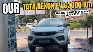 Tata nexon ev 63k km done in two year only  Nexon ev se road trip ki jaye [upl. by Edals826]