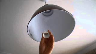 Ikea KOPPLA Ceiling bulb installation [upl. by Nonnac]