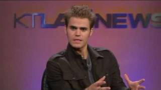 Paul Wesley Interview KTLA News 2010 [upl. by Orfurd]