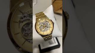 Titan watch automatic golden colour NS90140YM01 watch review unboxing public [upl. by Maude436]