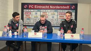 Pressekonferenz nach dem Spiel Eintracht Norderstedt  SV DrochtersenAssel  21 Spieltag [upl. by Cecil]