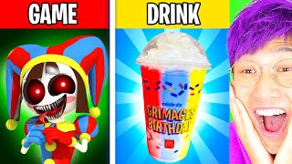 ALL AMAZING DIGITAL CIRCUS CHARACTERS FAVORITE DRINKS  FOODS POMNI JAX CAINE and MORE [upl. by Dorothi]