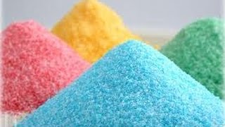 How to make colored sugar [upl. by Nowd565]