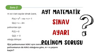 AYT 2024 Adayı Polinom Sorusu matematik ayt polinomlar [upl. by Kessia96]