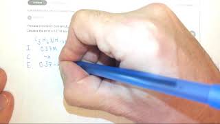 173e Calculating the pH of a weak base solution [upl. by Lorianna]