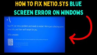 How to Fix netiosys Blue Screen Error on Windows 11 [upl. by Gloriana]