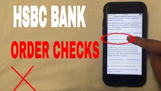 ✅ 3 Ways To Order HSBC Replacement Checks 🔴 [upl. by Becki]