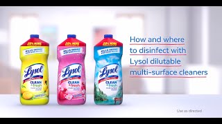 How to Use Lysol MultiPurpose Cleaner [upl. by Lleder]