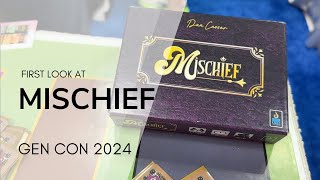 First Look at the game Mischief with Designer Dan Cassar  GenCon 2024 [upl. by Gabrielson]