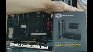 CoolerMaster Vertical Graphics Card Holder Kit [upl. by Yanetruoc]