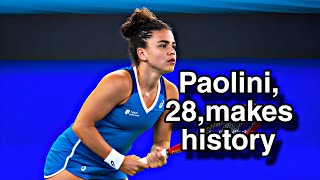 Late bloomer Jasmine Paolini 28 makes more history this Monday paolini wta sportscentre [upl. by Nybbor]