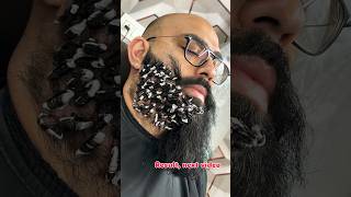 Moustache amp beard treatment new moustache stylesprofessional beard beard setting mustachebeard [upl. by Attelahs]