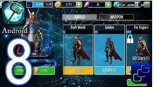 Thor TDW The Official Game Android Walkthrough  Part 8  GOLDEN Armor Nidavellir Mission Goals [upl. by Ilarin]