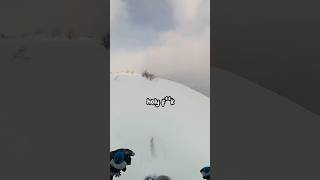 Well that escalated quickly 🤣skiing japan mountains snow powderskiing snowboarding winter [upl. by Adnaloj]