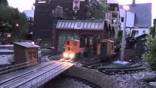 Eisenbahnromantik auf unserer LGB Gartenbahn  Teil 2  Abenddämmerung [upl. by Satsoc]