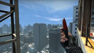 CSGO NOMAD KNIFE CRIMSON WEB BATTLESCARRED  SKIN SHOWCASE [upl. by Margi]