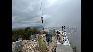 Završni radovi na vidikovcu na Kablaru [upl. by Attecnoc]