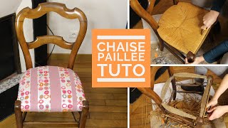 TUTO Comment RELOOKER une CHAISE en PAILLAGE [upl. by Fawnia932]