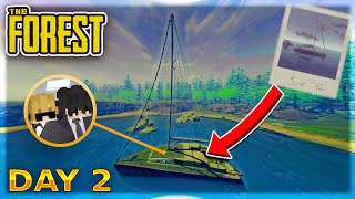 I Found An Abandoned Yacht  The Forest DAY 2 [upl. by Acim]