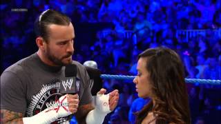 2nd part of AJ Lee interview feat Daniel Bryan amp CM Punk [upl. by Nudnarb]