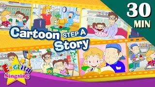 How old are youMore Kids Cartoon story step A  Learn English  Collection of Easy conversation [upl. by Ienttirb]