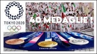 Tutte le 40 medaglie vinte dallITALIA a TOKYO 2020 Record alle Olimpiadi [upl. by Hsirk]