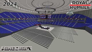 MINECRAFT WWE ROYAL RUMBLE 2024 STAGE HD [upl. by Themis]