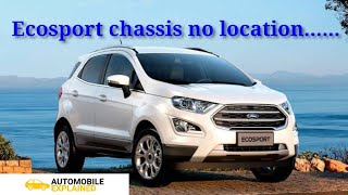 Ford ecosport chassis no and vin plate location [upl. by Michale]