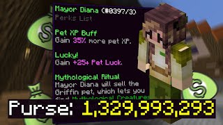 How MAYOR DIANA Can Make You MILLIONS In Hypixel Skyblock [upl. by Mich]