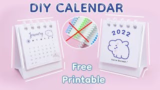 Quyensachnho Lịch Decor bàn học K Còng Sổ Miễn phí file in  DIY 2022 Calendar  Free Printable [upl. by Butta]