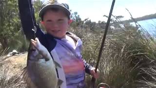 Levi Bowman fishing for bream at age 4 [upl. by Kindig]