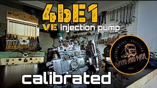 How to calibrate 4bE1Eagle VE injection pump  calibration [upl. by Anohr]