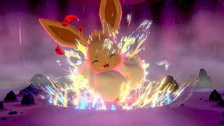 Pokémon Sword Catching Gigantamax Eevee [upl. by Eelano]