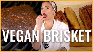 The Ultimate Vegan Brisket  TEXAS STYLE BBQ SEITAN [upl. by Bultman]