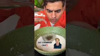 SATE STRAWBERRY GULA⁉️ funny comedy food magic foodie song music bollywood newsong [upl. by Ettevroc812]